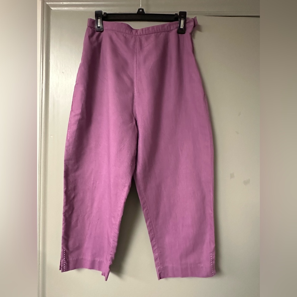 Cervelle Vibrant Purple Cropped Pants